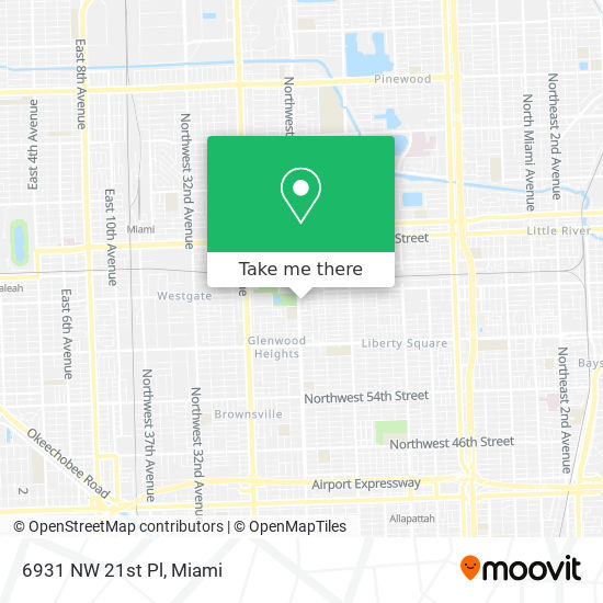 Mapa de 6931 NW 21st Pl