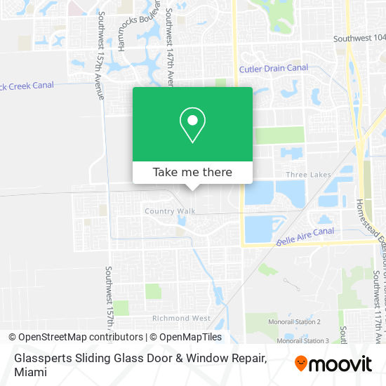 Glassperts Sliding Glass Door & Window Repair map