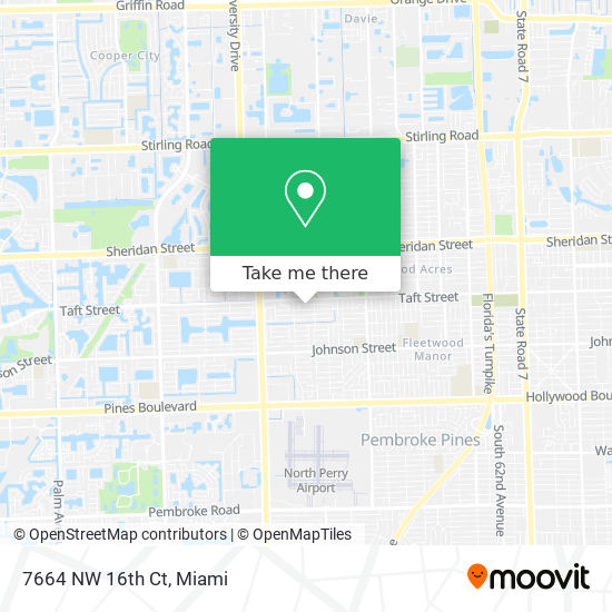 Mapa de 7664 NW 16th Ct