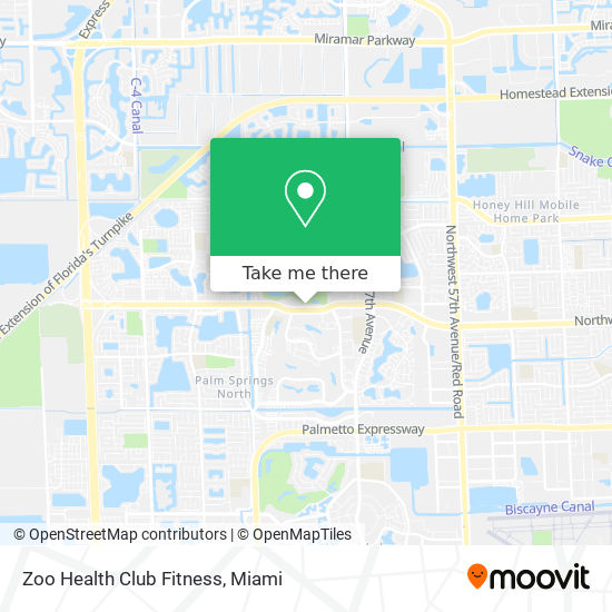 Zoo Health Club Fitness map