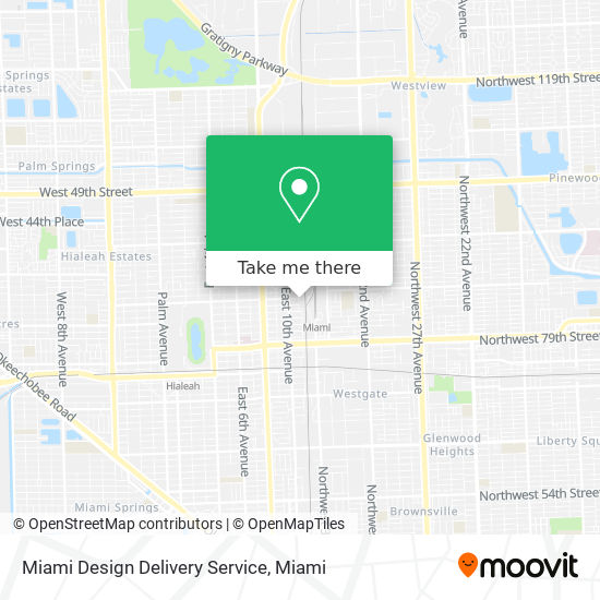 Miami Design Delivery Service map