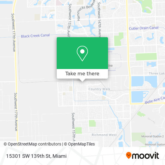 15301 SW 139th St map