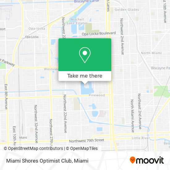 Mapa de Miami Shores Optimist Club