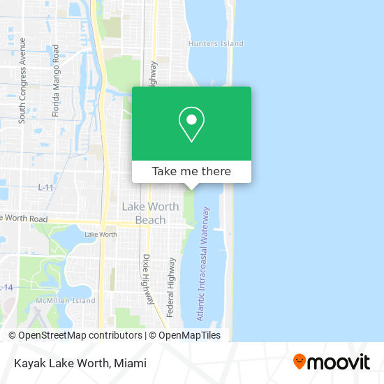 Mapa de Kayak Lake Worth