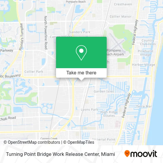 Mapa de Turning Point Bridge Work Release Center