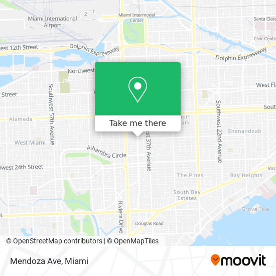 Mendoza Ave map