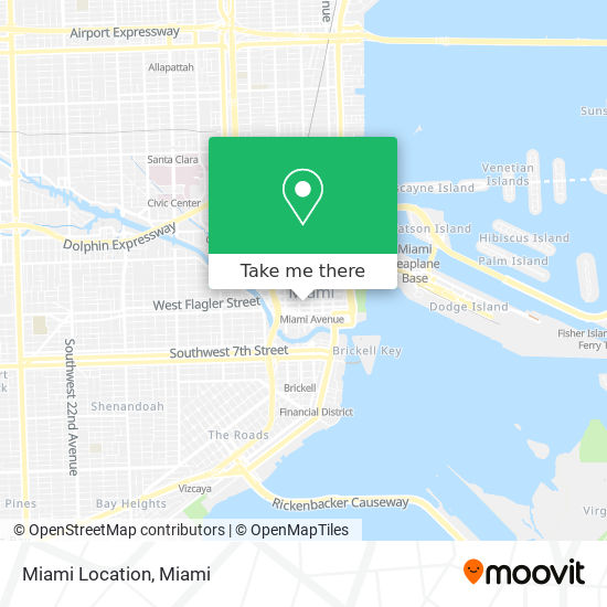 Mapa de Miami Location