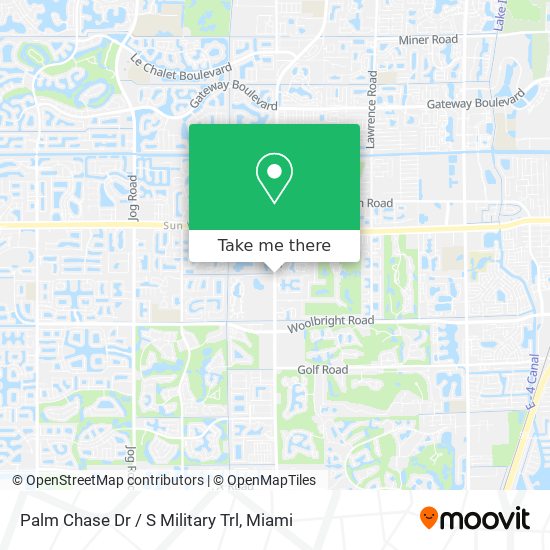 Palm Chase Dr / S Military Trl map