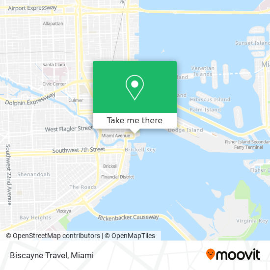 Mapa de Biscayne Travel