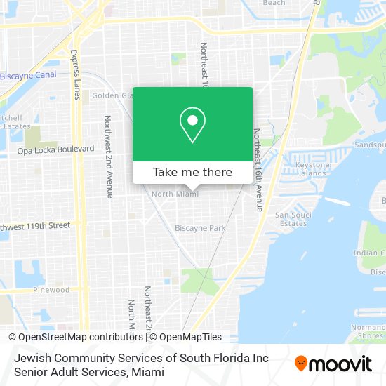 Jewish Community Services of South Florida Inc Senior Adult Services map