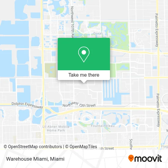 Warehouse Miami map