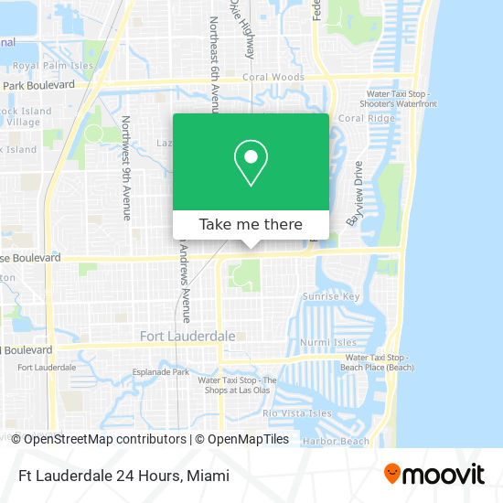 Ft Lauderdale 24 Hours map