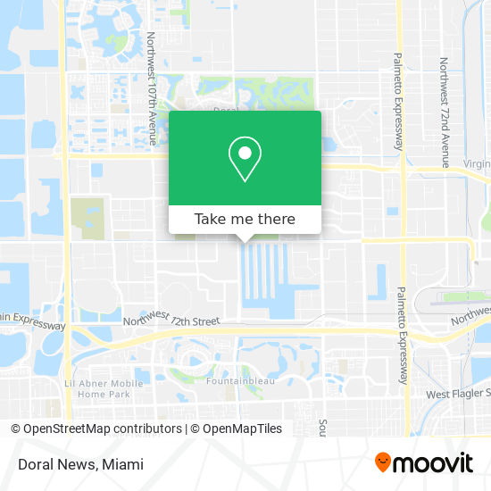 Doral News map