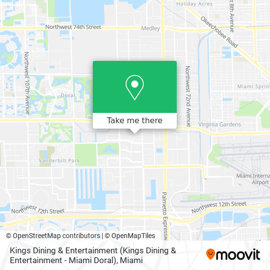 Kings Dining & Entertainment (Kings Dining & Entertainment - Miami Doral) map