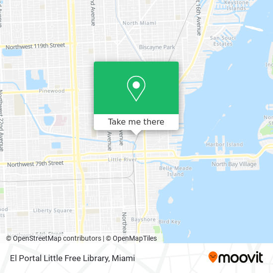 Mapa de El Portal Little Free Library