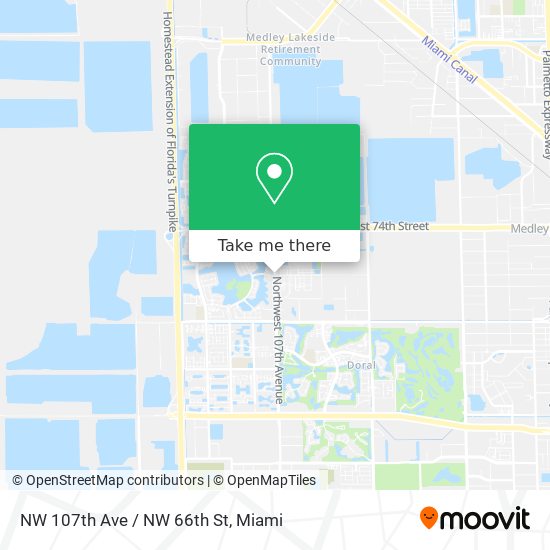 NW 107th Ave / NW 66th St map