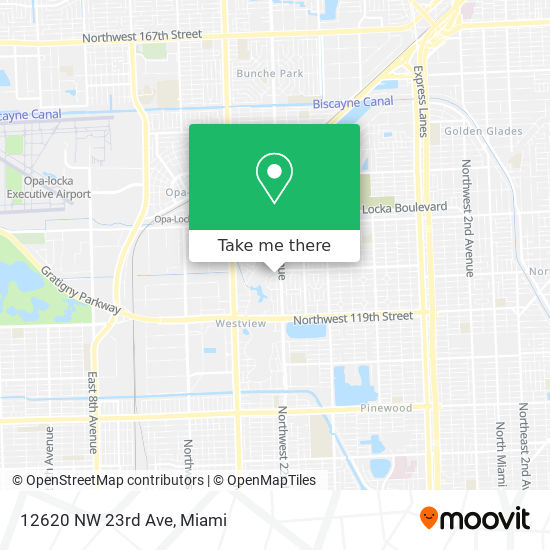 Mapa de 12620 NW 23rd Ave