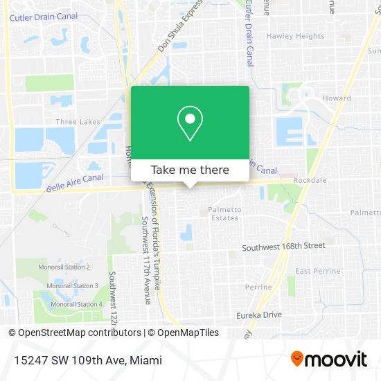 15247 SW 109th Ave map