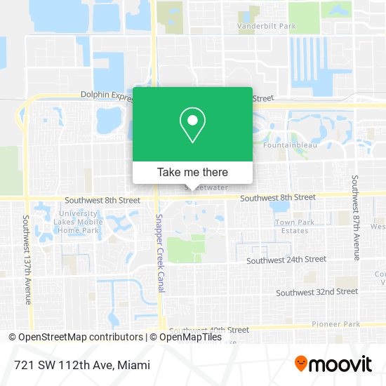 721 SW 112th Ave map