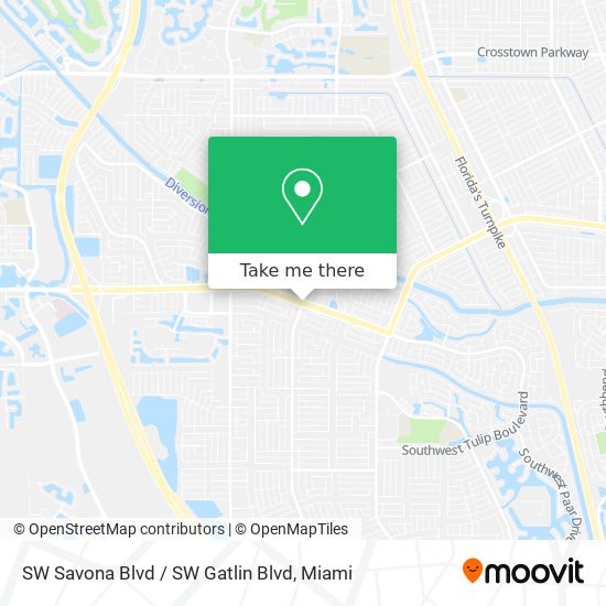 SW Savona Blvd / SW Gatlin Blvd map