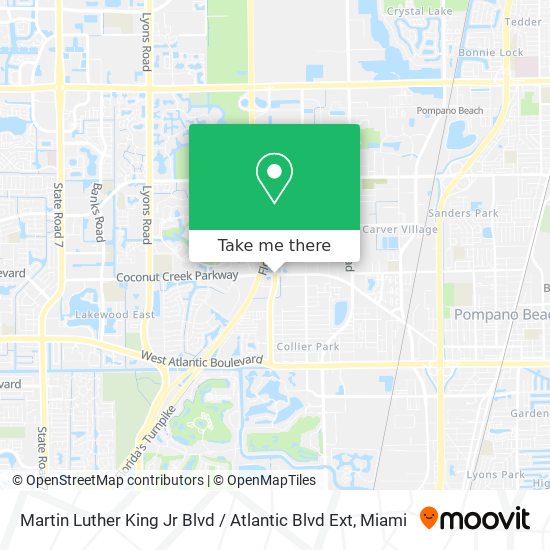 Martin Luther King Jr Blvd / Atlantic Blvd Ext map