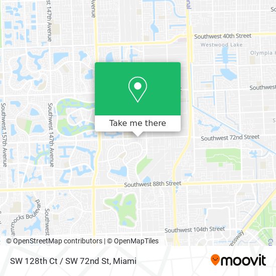 SW 128th Ct / SW 72nd St map