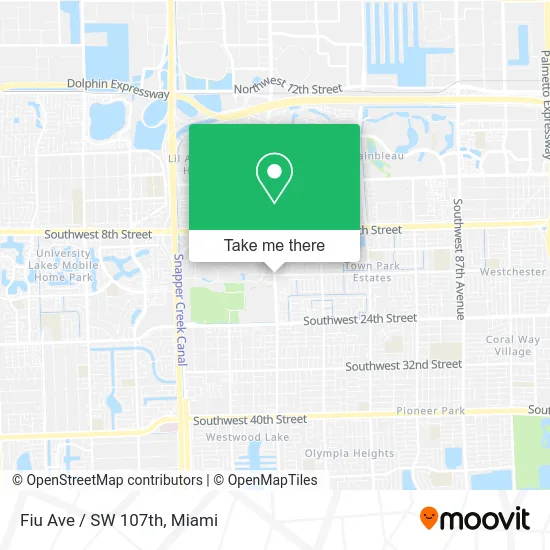 Fiu Ave / SW 107th map