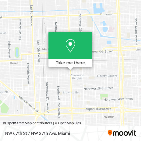 Mapa de NW 67th St / NW 27th Ave