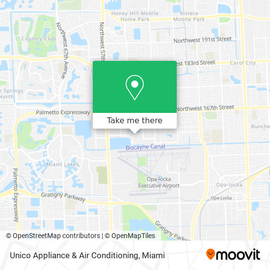 Unico Appliance & Air Conditioning map