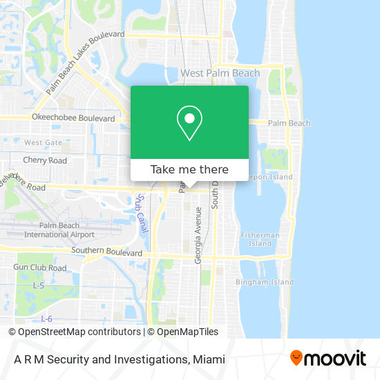 A R M Security and Investigations map
