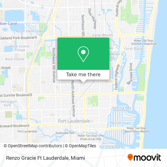 Mapa de Renzo Gracie Ft Lauderdale