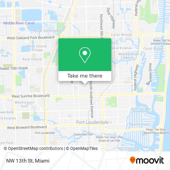 Mapa de NW 13th St