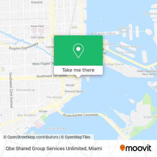 Qbe Shared Group Services Unlimited map