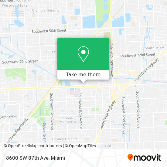 8600 SW 87th Ave map