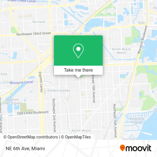 NE 6th Ave map