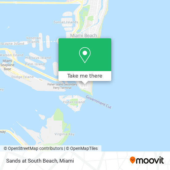 Sands at South Beach map