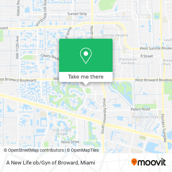 A New Life ob/Gyn of Broward map