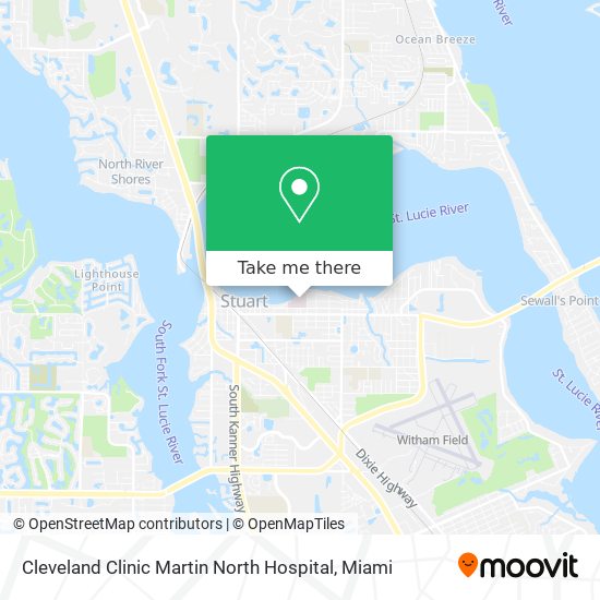 Cleveland Clinic Martin North Hospital map