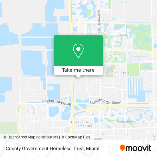 County Government Homeless Trust map