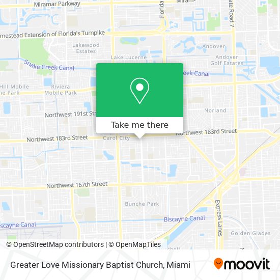 Greater Love Missionary Baptist Church map