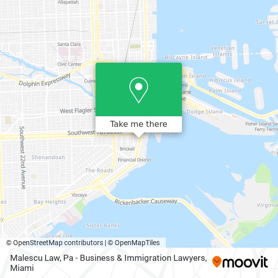 Mapa de Malescu Law, Pa - Business & Immigration Lawyers