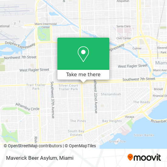 Maverick Beer Asylum map