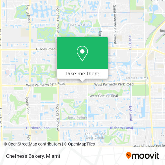 Chefness Bakery map
