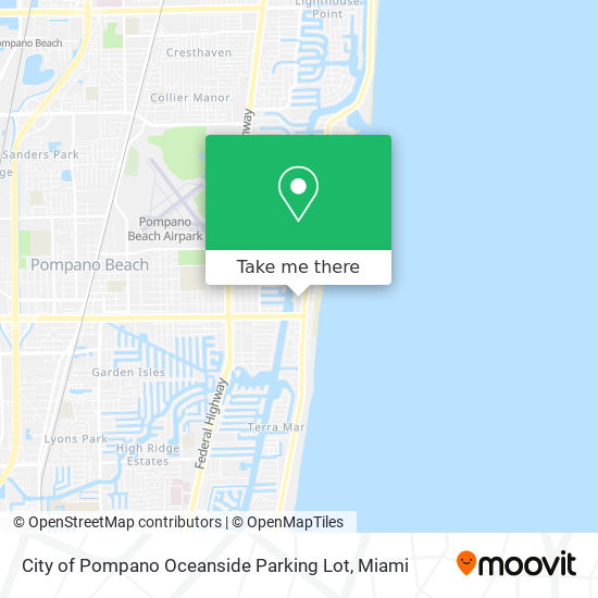 Mapa de City of Pompano Oceanside Parking Lot