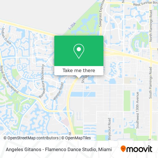 Angeles Gitanos - Flamenco Dance Studio map