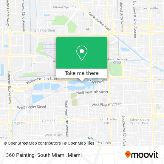 360 Painting- South Miami map