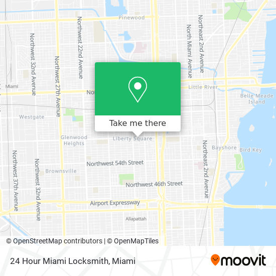 Mapa de 24 Hour Miami Locksmith