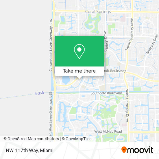 NW 117th Way map