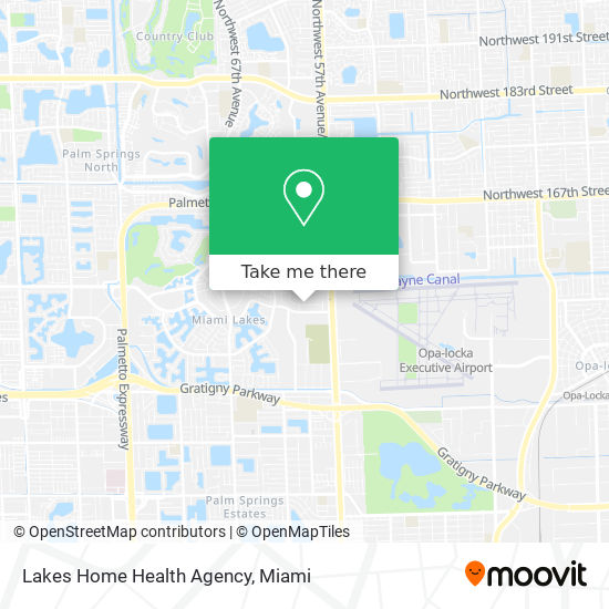 Lakes Home Health Agency map