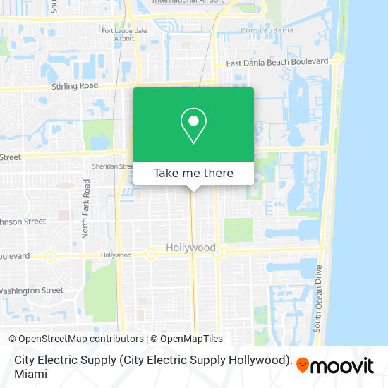 City Electric Supply map